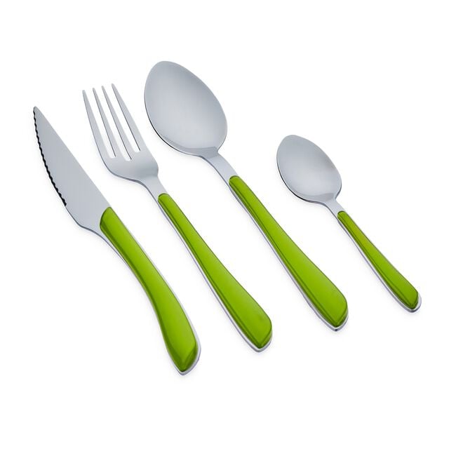 Master Cutler Coloured 24 Piece Cutlery Set