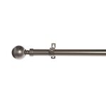 Extendable Curtain Pole with Ball End 120-210cm
