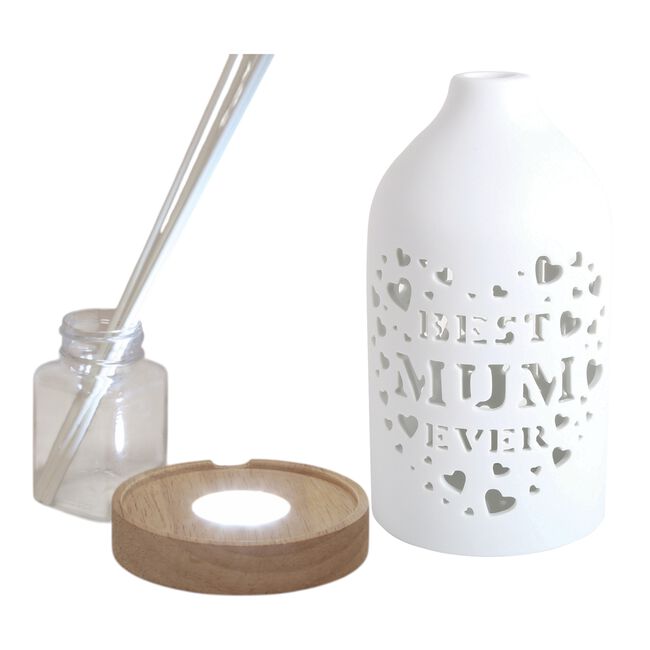 Woodbridge LED Ceramic Reed Diffuser Best Mum Ever