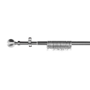 Extendable Ball Curtain Pole 28mm - Brushed Nickel