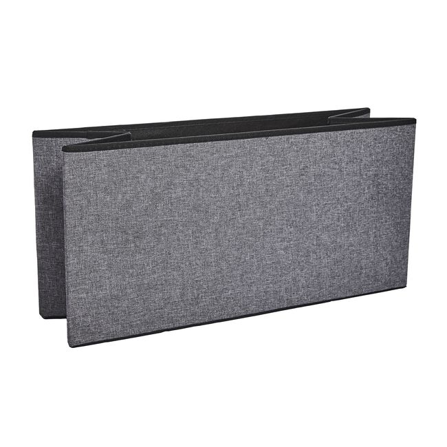 LARGE FOLDING GREY STORAGE Ottoman