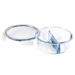 Wiltshire Glass Storage Round Container 2 Divider