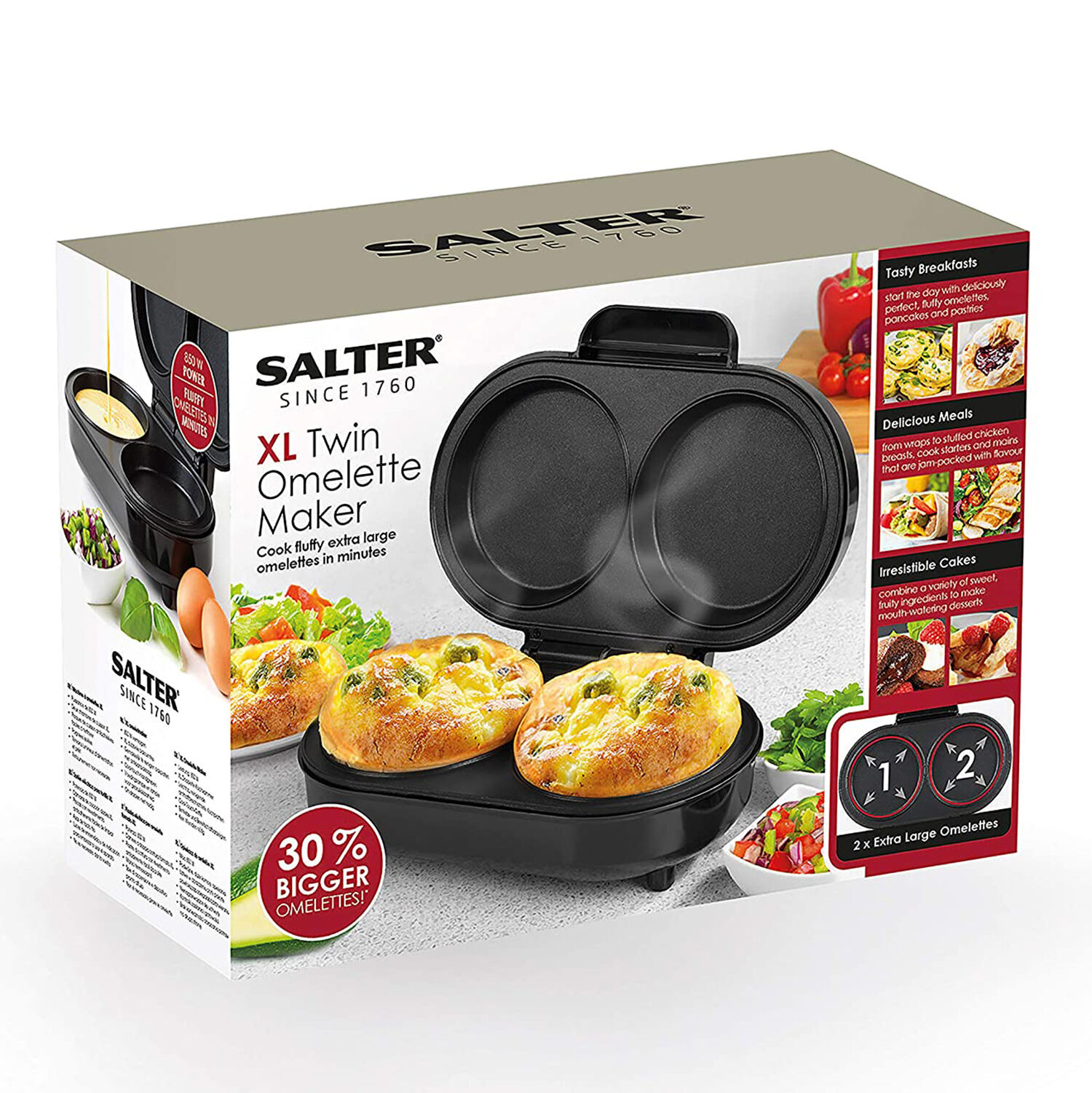 Salter XL Twin Omelette Maker