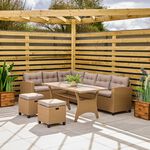 Genoa Rattan Corner Sofa Set