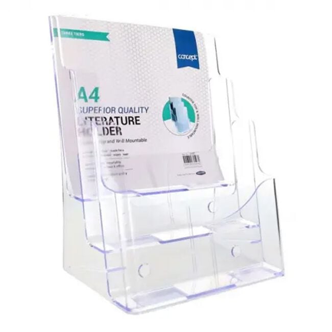 Concept A4 Literature Holder - Three Tier