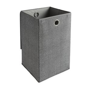 Tweed Dark Grey Foldable Laundry Hamper