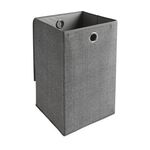 Tweed Dark Grey Foldable Laundry Hamper