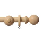 RENNAISSANCE 28MM BALL 120CM Wooden Pole Natural