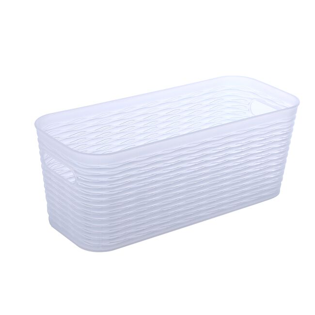 5L EZY STORAGE WAVE BASKET Clear