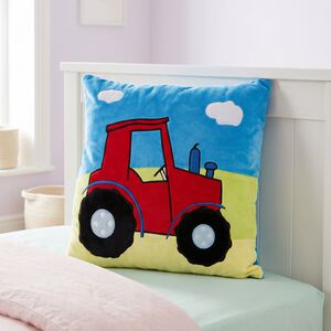Tractor Square Cushion 35cm x 35cm - Multi