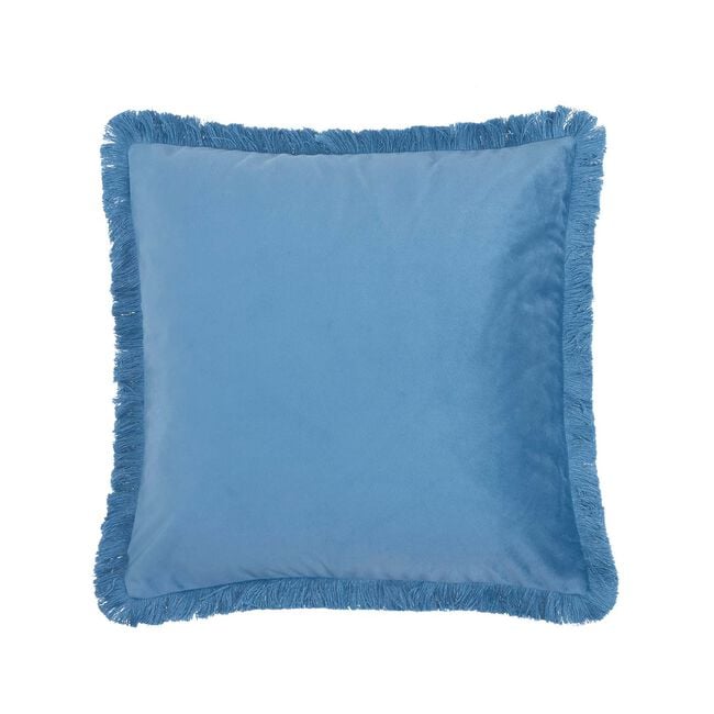 ELLEN FRINGE BLUE 45x45 Cushion