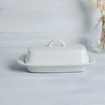Abney & Croft White Butter Dish