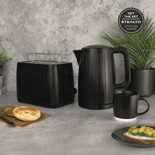 Hamilton Beach Stealth 1.7L Textured Black Kettle