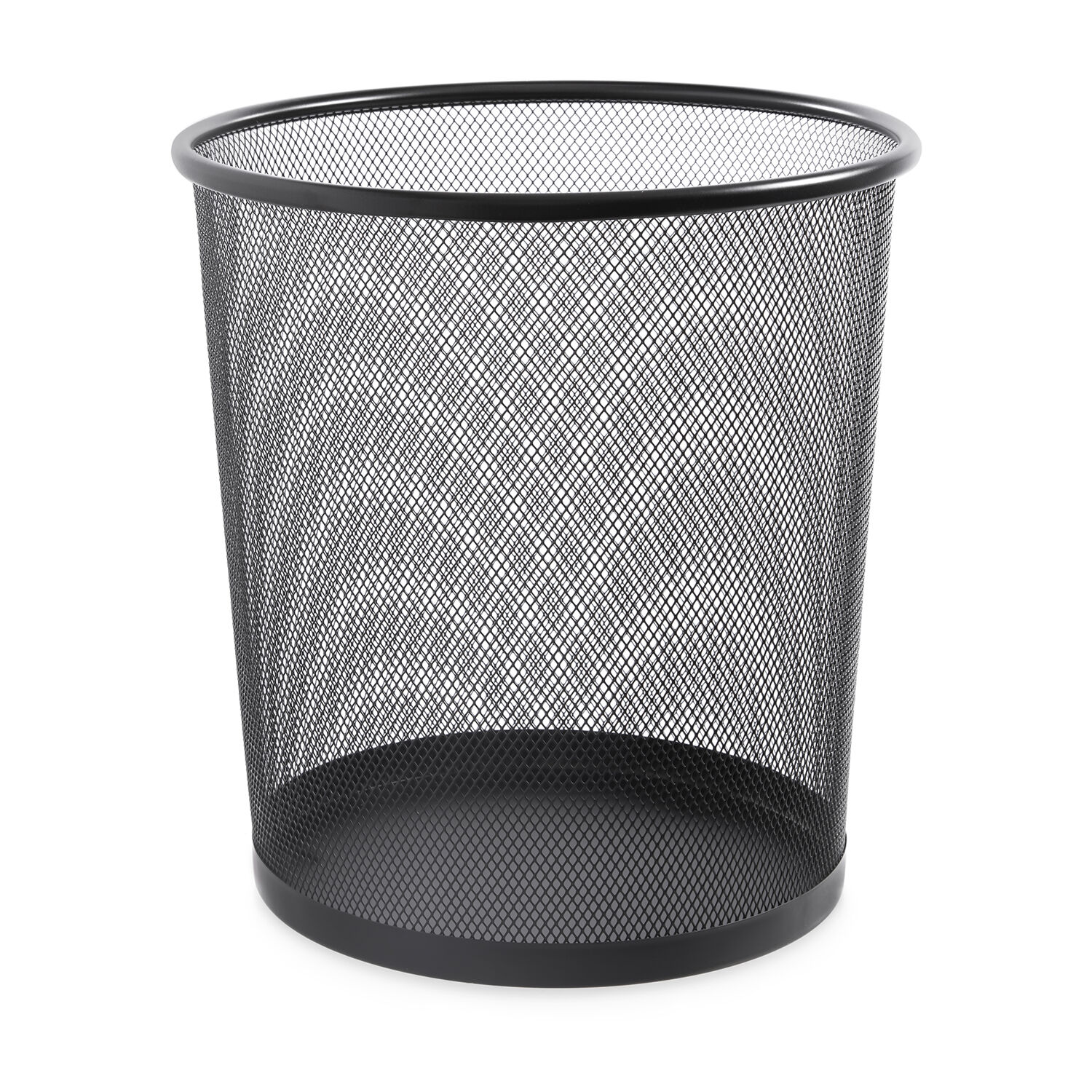 METAL MESH WASTE PAPER BIN FOR OFFICE HOME USE BEDROOM LIGHTWEIGHT AND STURDY 