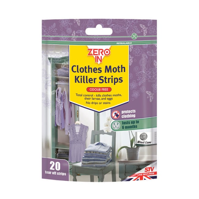 Zero In Clothes Moth Killer Strips