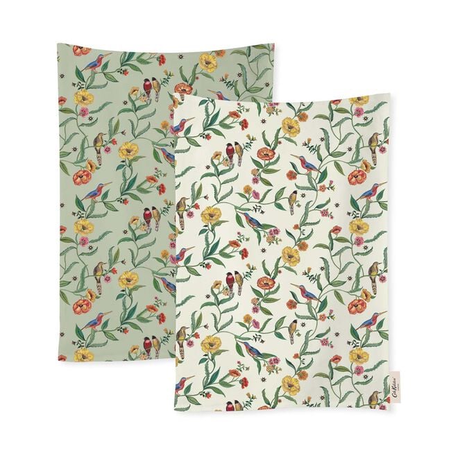 Cath Kidston Summer Birds Tea Towels 2Pk
