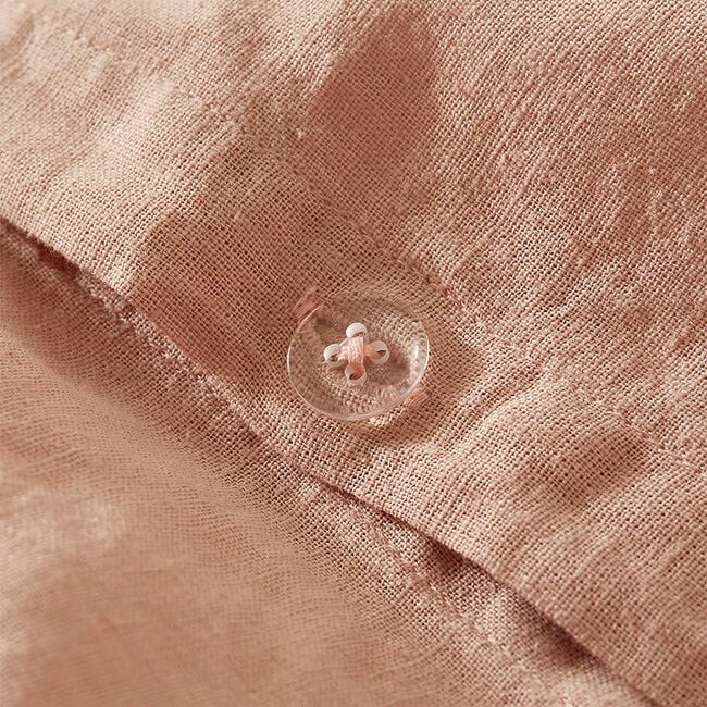SINGLE DUVET COVER Martex Touch of Linen Seashell Pink