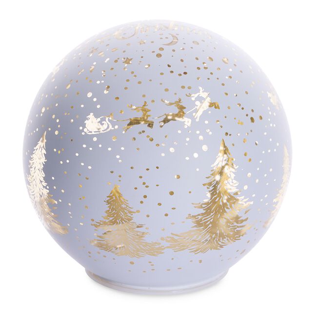 CASHEL LIVING LED CHRISTMAS WHITE Large Glass Ball
