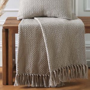 DRIFT HOME HAYDEN 100% RECYCLED COTTON NATURAL 130x180cm Throw