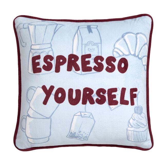 Fusion Coffee Club Cushion 43cm x 43cm
