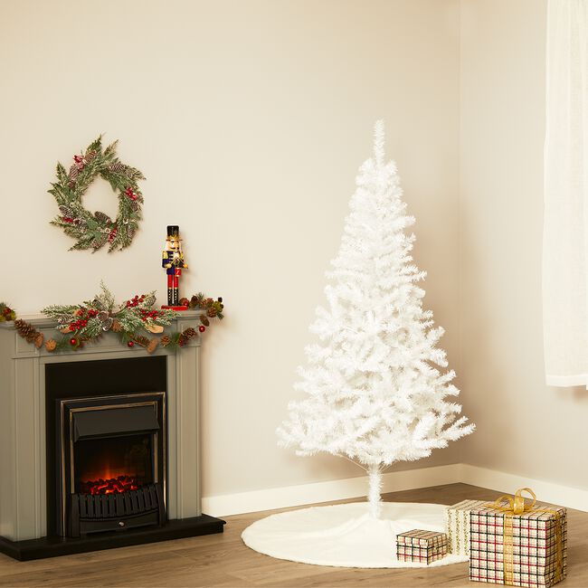 White 6ft Slim Christmas Tree