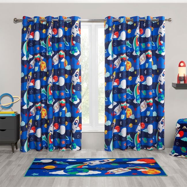 BLACKOUT GROOVY SPACE 66x54 Curtain