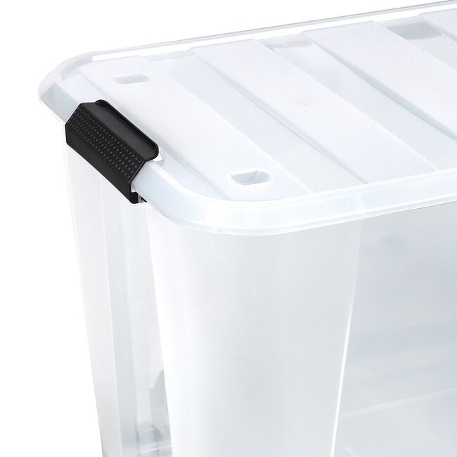 ULTRA CLEAR 52L ROLLING Storage Container