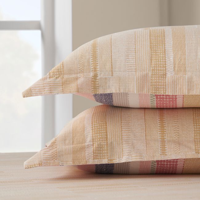 Atlas Oxford Pillowcase Pair - Ochre