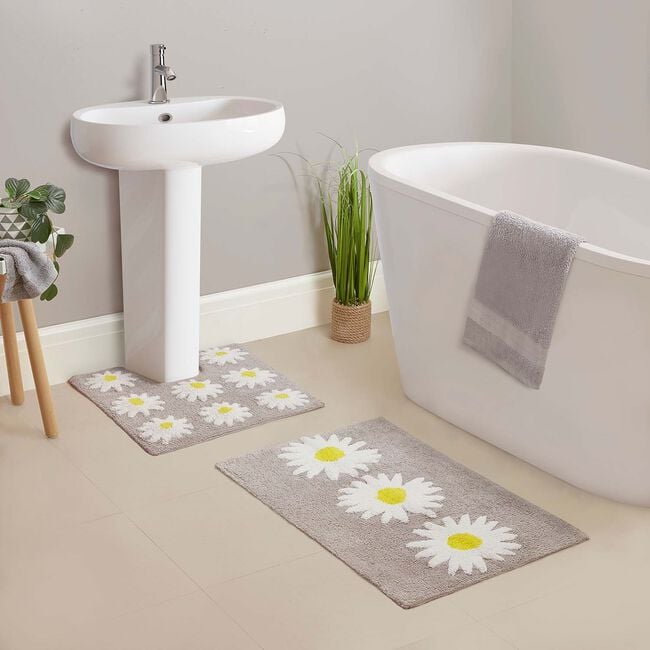 DAISY TUFTED GREY 50x80 Bath Mat