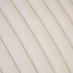 LUXE FAUX FUR RIBBED IVORY 45x45 Cushion