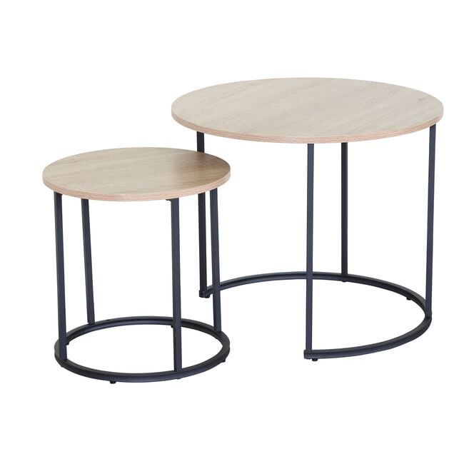 Bergstrom Set of 2 Coffee Table Oak