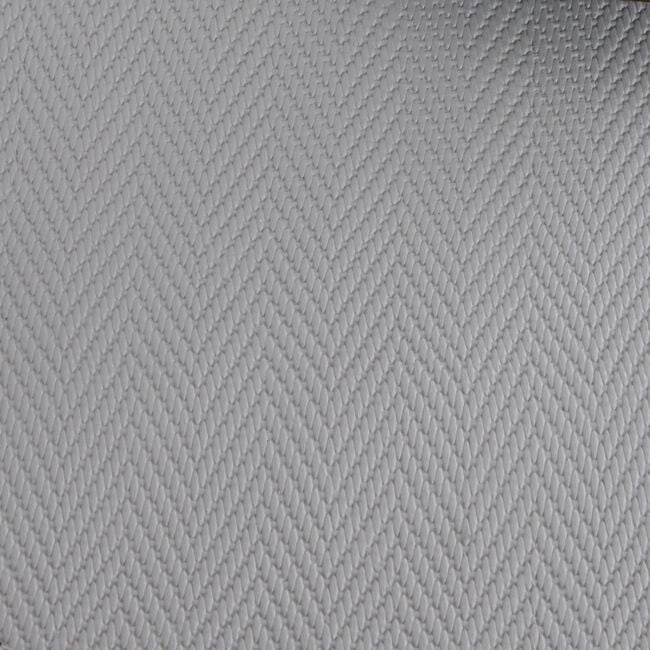 Reversible Round Herringbone Placemats - Grey