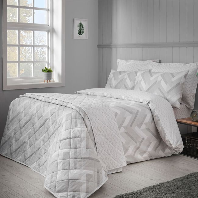 SINGLE DUVET COVER Brushed Cotton Arthur Grey