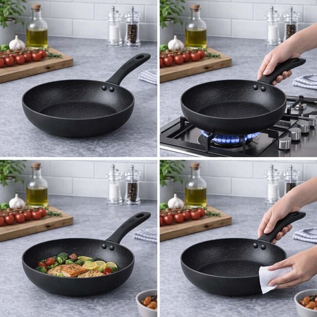 Salter Megastone Onyx Frying Pan 24cm