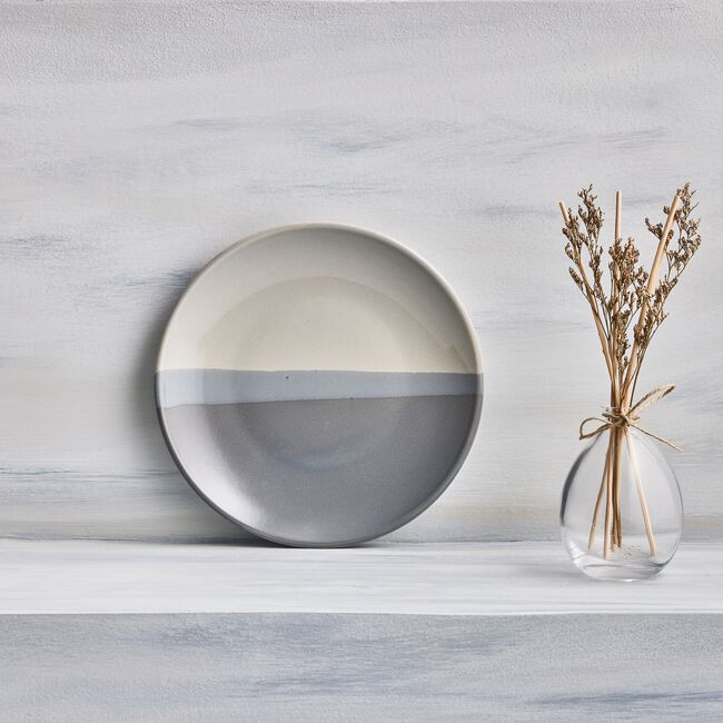 Abney & Croft Three Tone Grey Dinner Plate