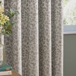 WYLDER GRACE LEAF 168X137 MIST GREY Curtain