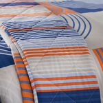 Nero Bedspread 200cm x 220cm - Blue/Orange