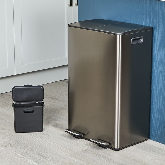 60L RECYCLING BIN Platinum