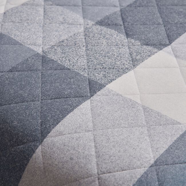 Brushed Cotton Simon Bedspread 200 x 220cm - Blue