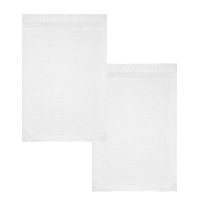 CATHERINE LANSFIELD WHITE ANTIBAC Bath Sheet Pair