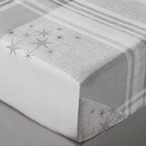 BRUSHED COTTON ARCTIC SCENE Single Fitted Sheet