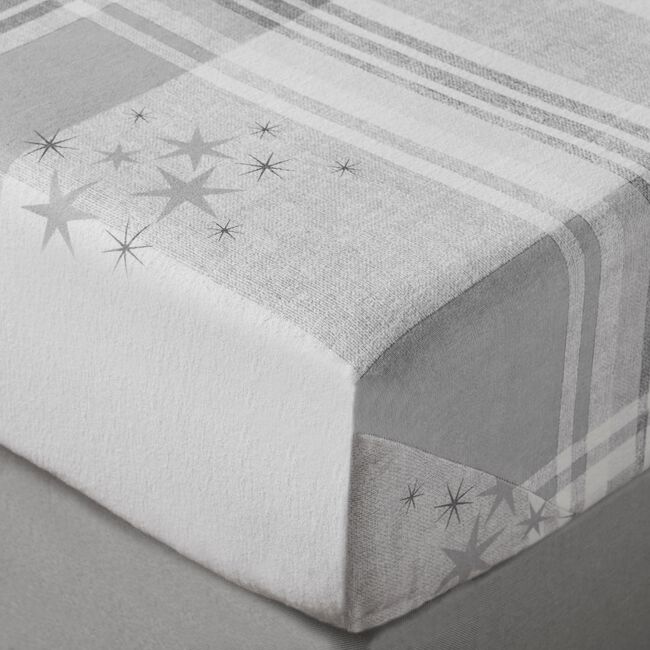BRUSHED COTTON ARCTIC SCENE Single Fitted Sheet