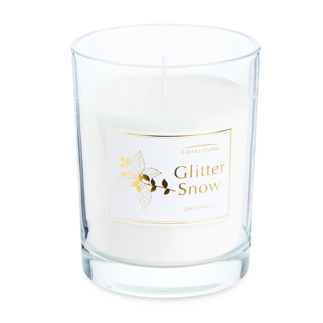 Cashel Living Glitter Snow Candle Jar