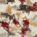 CLOUDS RED/GREY CUT VELVET 45x45 Cushion