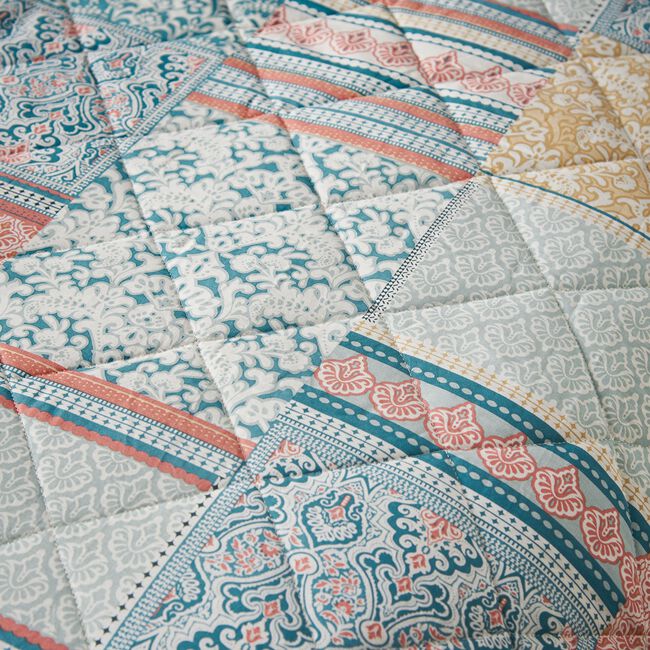 Zaria Bedspread 200cm x 220cm - Duck Egg