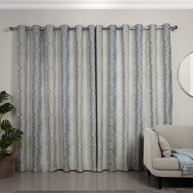OMBRE CHENILLE SAGE 132x90 Curtains