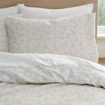 BIANCA SINGLE DUVET COVER Shadow Leaves Natural