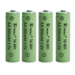Pack Of 4 Rechargeable Batteries For Solar Lights