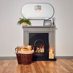 Silverflame 50cm Wicker Log Basket 