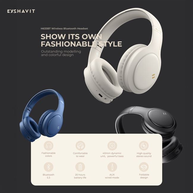 Havit Over-Ear Wireless Headphones